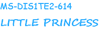 MS-DIS1TE2-614
LITTLE PRINCESS
